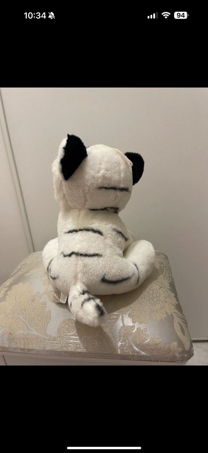 Peluche ty tigre blanc - photo numéro 2