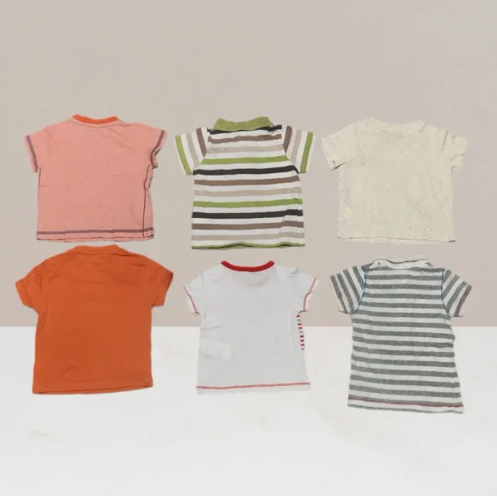 Lot T-shirts bébés - Toutes marques - Taille 6 mois - photo numéro 3