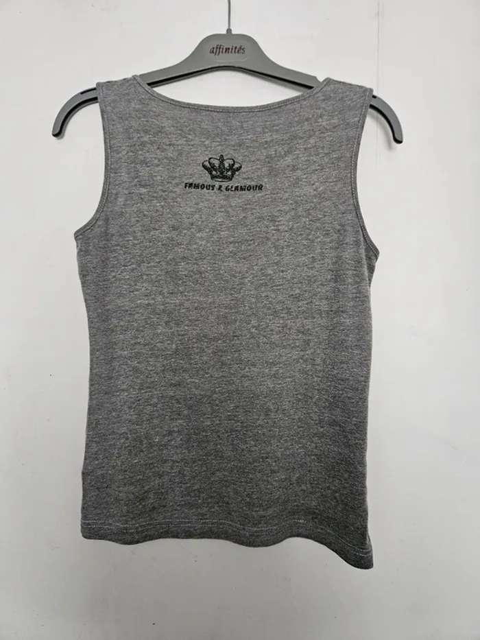 Débardeur été femme - Taille XS / 34 - Gris - photo numéro 3