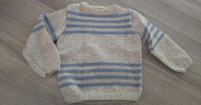 pull tricoté main
