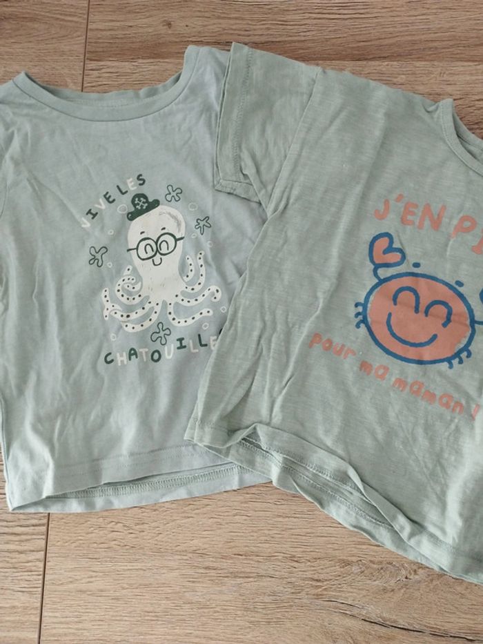 2 t-shirts Vertbaudet