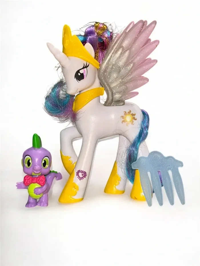 Lot My Little Pony G4 – Princess Celestia + Spike le dragon
