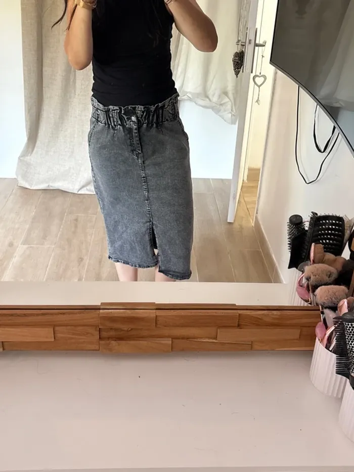 Jupe shein style jean xl