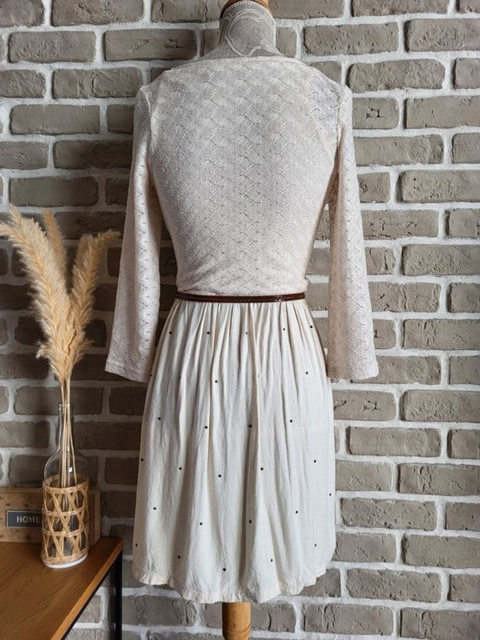 Robe bohème haut en dentelle avec ceinture - photo numéro 9