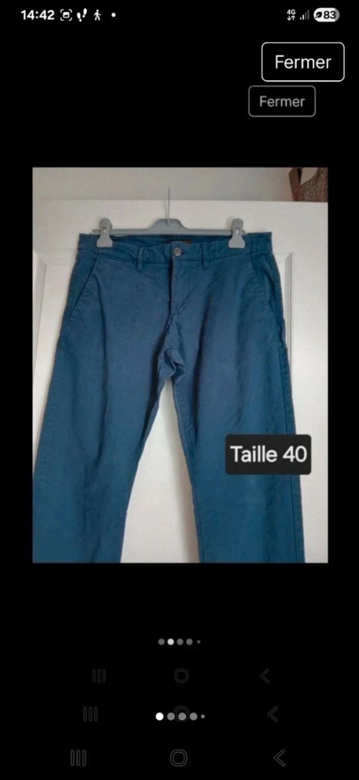 Pantalon chino Taille 40, marque Celio - photo numéro 2