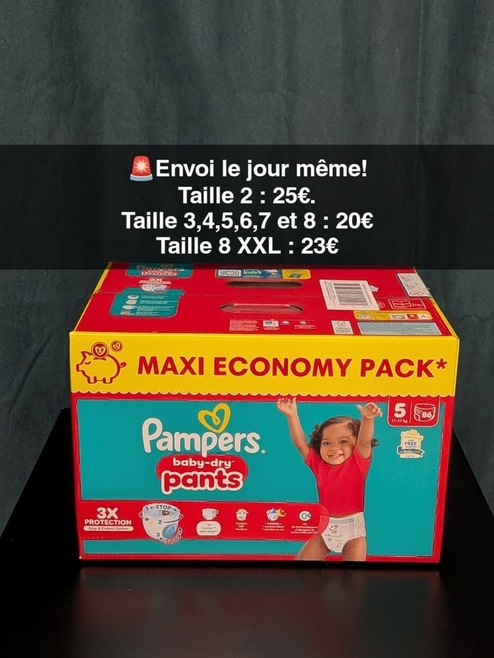 Couches Pampers toutes tailles - photo numéro 9