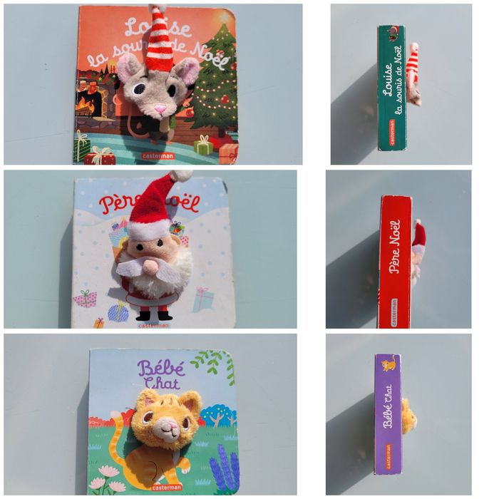 19 petits livres marionnettes : Doudou Lapin, bébé pieuvre, Léo le dino, bébé chat... - photo numéro 2