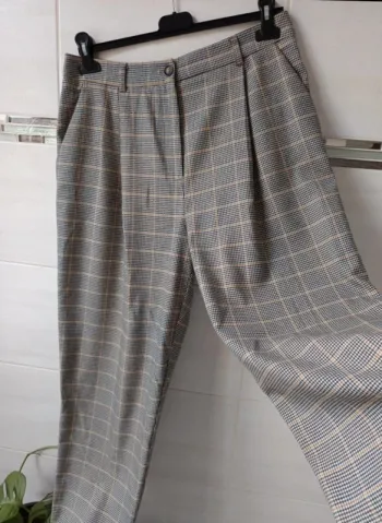 Superbe pantalon Monoprix taille haute jambes larges , t.42