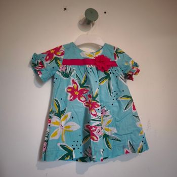 Robe a fleur 6, 9 mois 68 cm