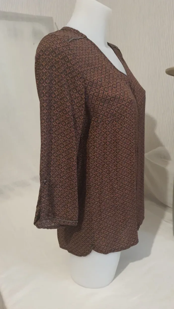 Blouse femme "Cache Cache" taille M - photo numéro 3