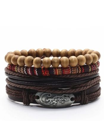 Bracelet Gecko cuir Homme Femme Neuf