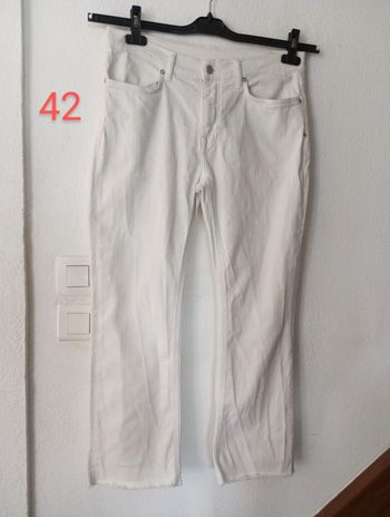 Jeans blanc stretch femme.42..