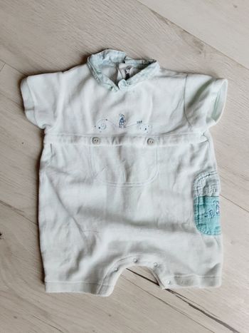 Vêtement mixte garçon fille pyjama court velours Natalys 3 mois