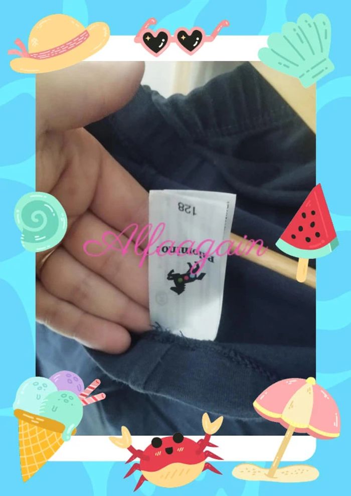 Lot leggings court bleus catimini 8ans - photo numéro 6
