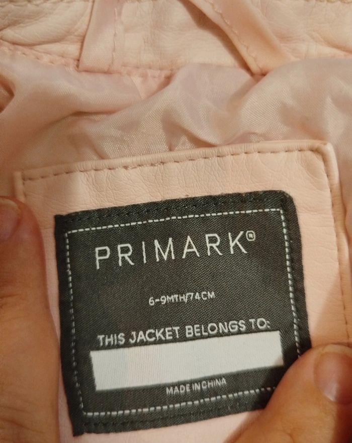 Veste en cuir rose Primark 74 Cm - photo numéro 3