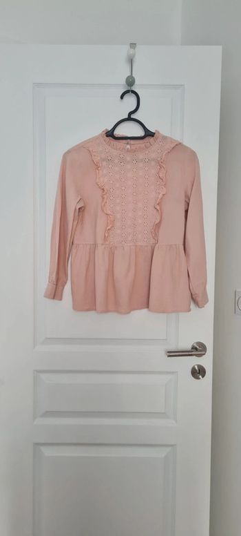 chemise rose pâle