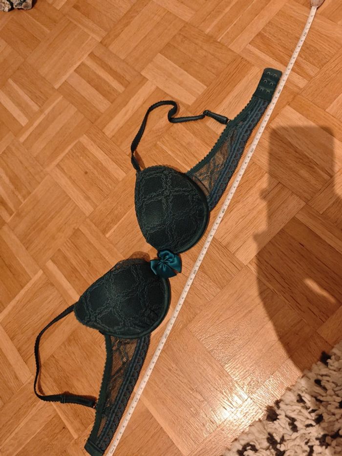 Soutien-gorge Passionata vert sapin en dentelle - photo numéro 4