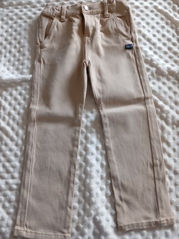 Pantalon beige lulu castagnette 4 ans 