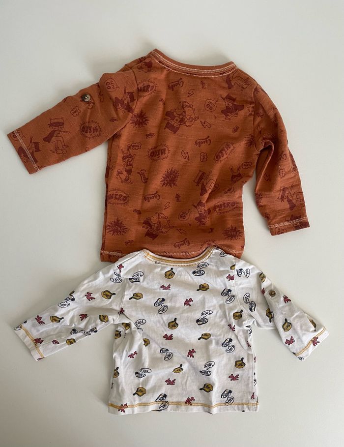 LOT 2 TEE-SHIRTS MANCHES LONGUES - photo numéro 4