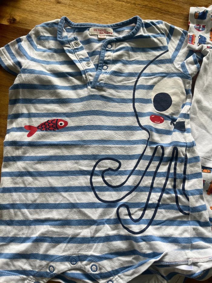 Lot de 3 barboteuses dpam 18 mois - photo numéro 2