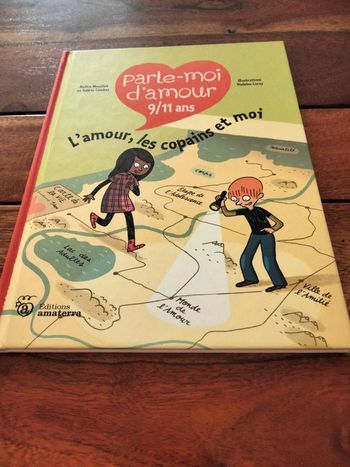 Livre intitulé parle moi d'amour 9/11 ans éditions amaterra