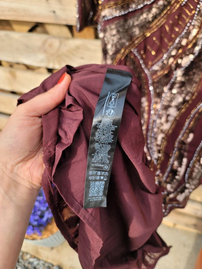 Robe Asos design - Robe droite longue entièrement ornementée à manches longues - Valeur 183€ - photo numéro 8