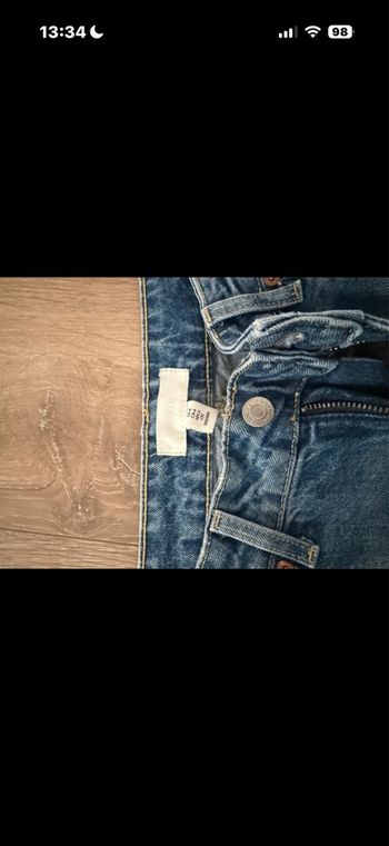 Jean femme mom bleu foncé 