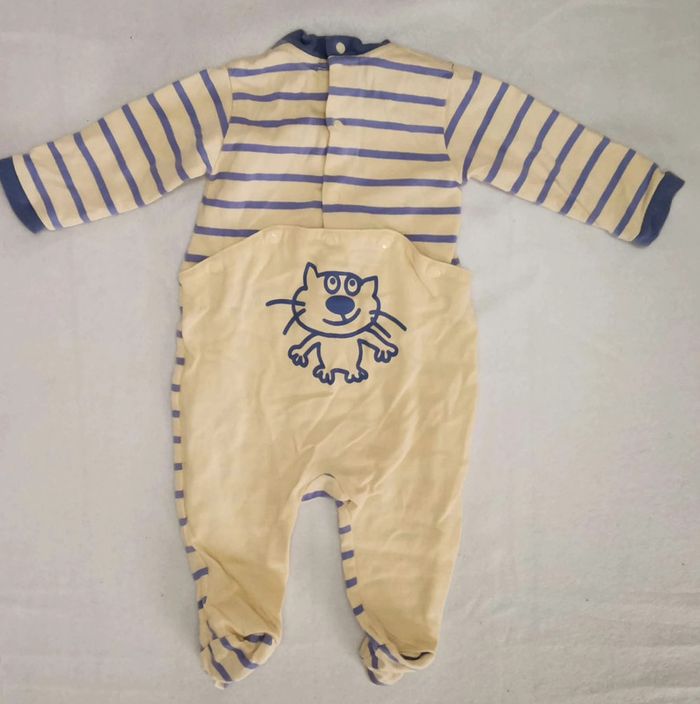 Pyjama 👣 mixte lot de 2,verbaudet, coton, 6mois/67cm, grenouillère - photo numéro 4