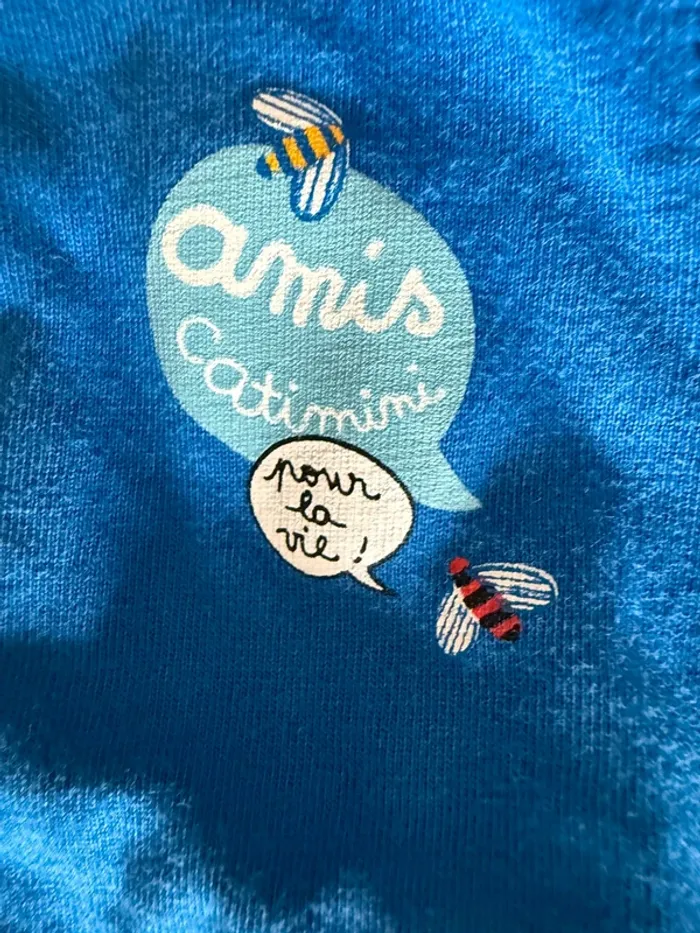 Veste avec capuche bleu Catimini 3 mois - photo numéro 4