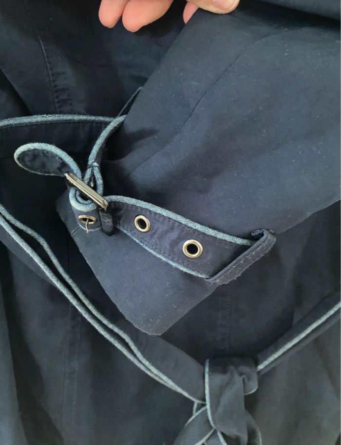 Trench bleu marine salsa - photo numéro 7