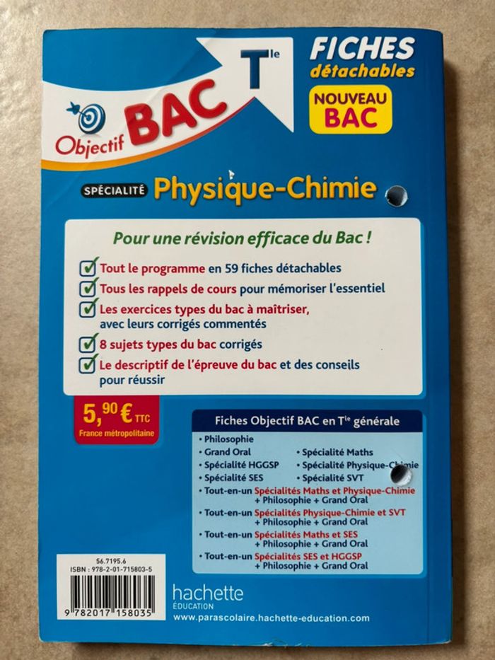 Fiches de révision Bac terminale physique chimie - photo numéro 2