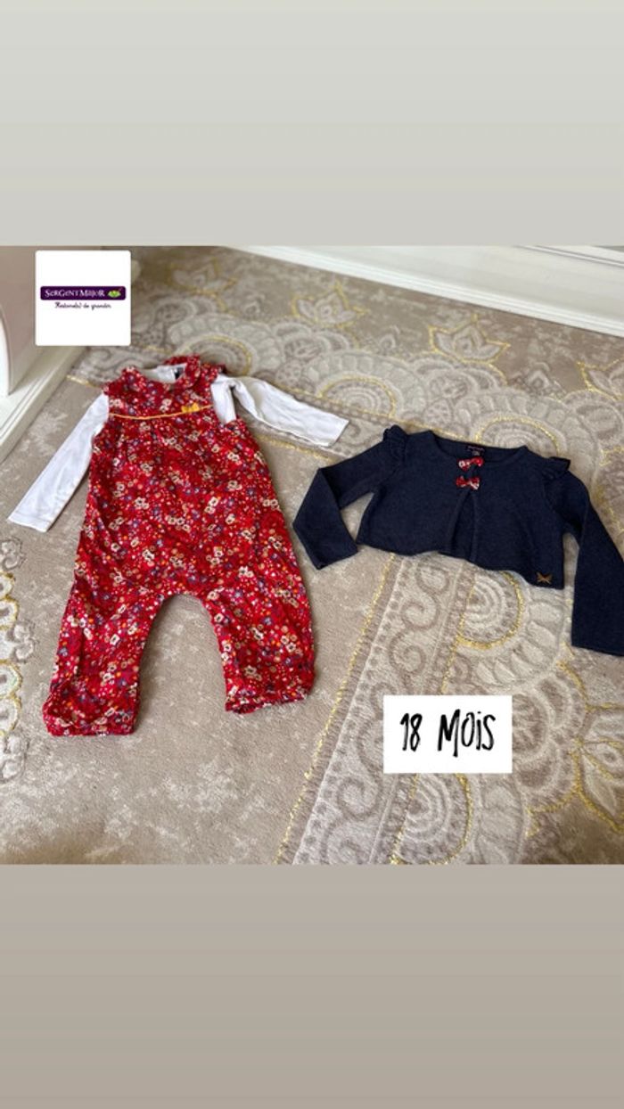 Ensemble Sergent major taille 18 mois
