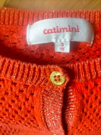 Joli cardigan Catimini 3 ans
