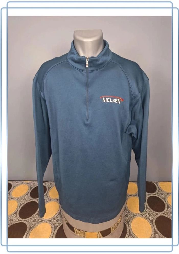 Sweat nike vintage homme quart de zip - taille XL brodé (365)