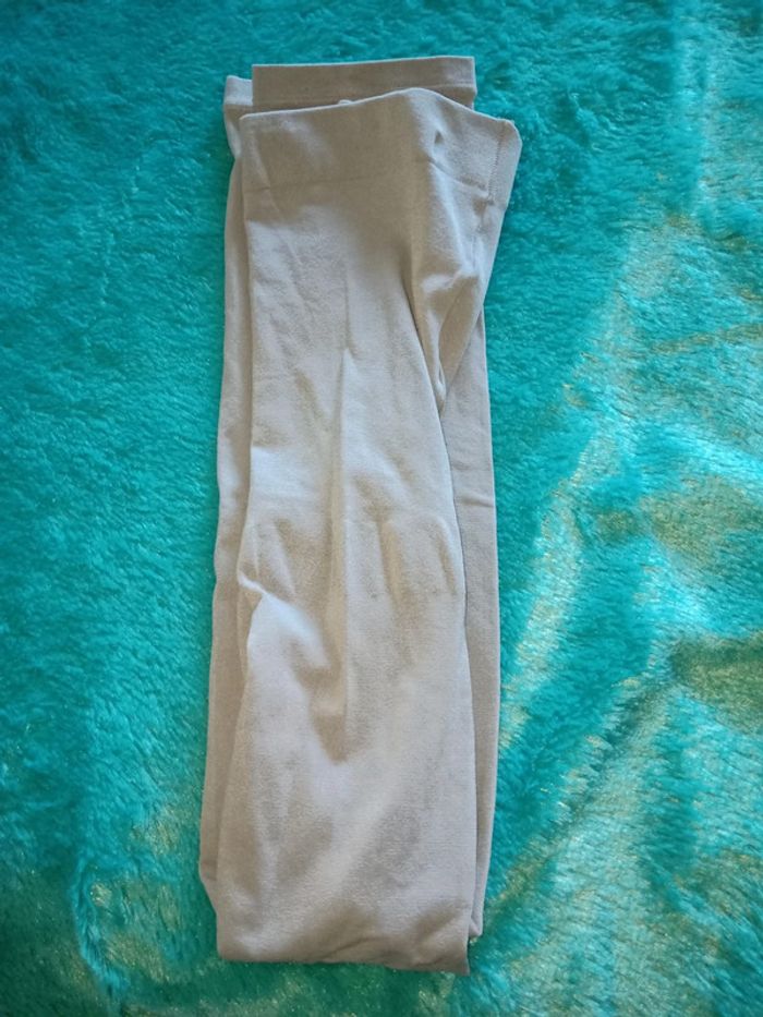 Collant sans pied gris taille L/XL