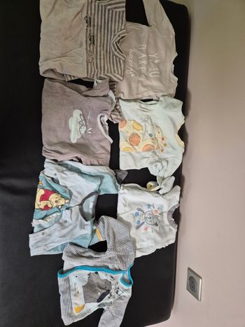 Lot de 7 pyjamas velours 6mois