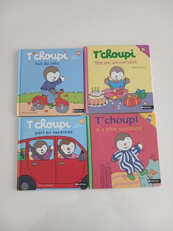 Lot de 4 livres T'choupi 