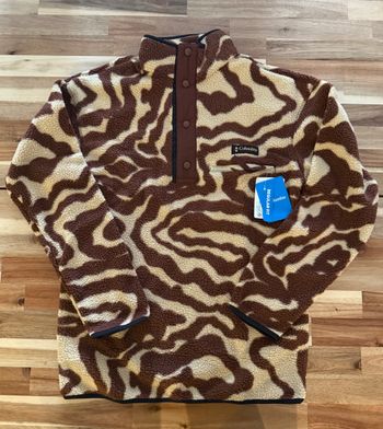 Polaire Columbia Helvetia Sherpa Fleece - Imprimé tourbillon marron et beige