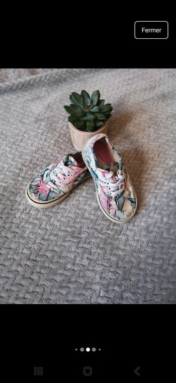 Basket en toile vans taille 22 fille
