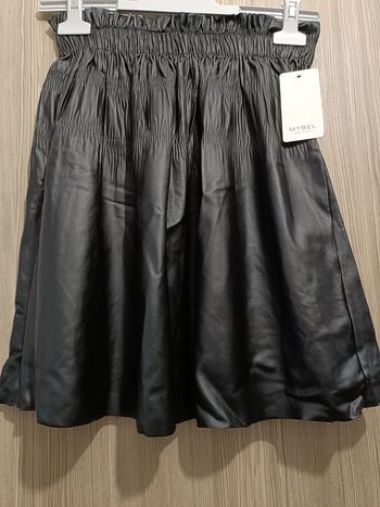 Jupe simili cuir noir