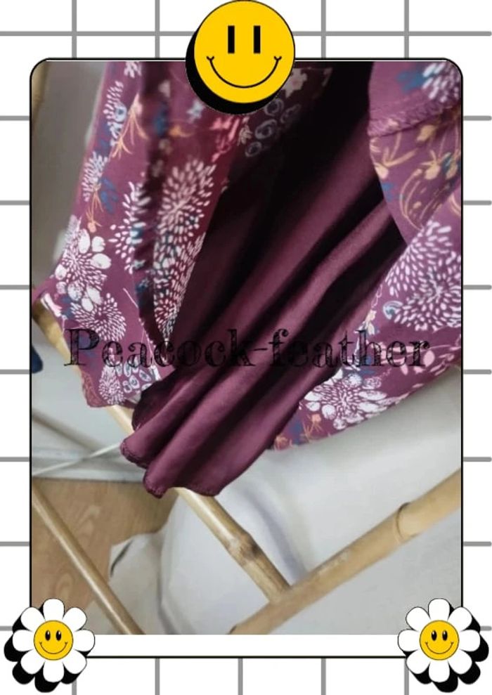 Robe fleurie bordeaux 40 la halle - photo numéro 7