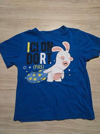Tee-shirt rigolo lapin crétin