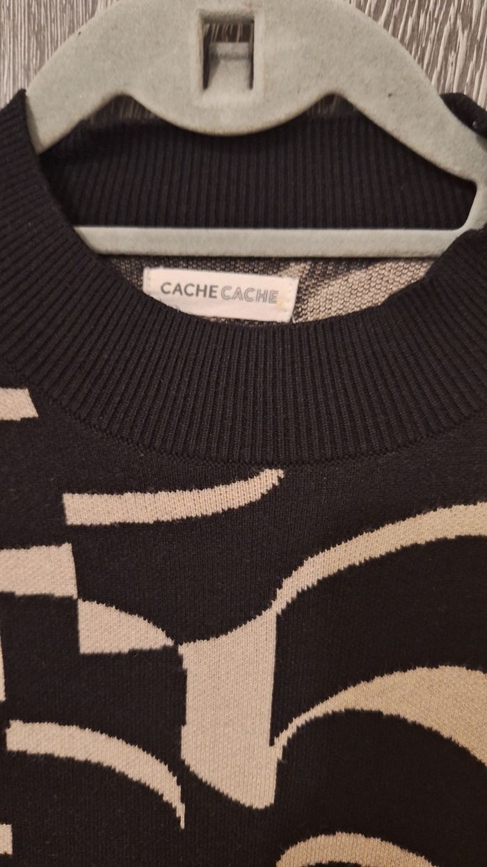 Robe pull évasée imprimé géométrique - photo numéro 4