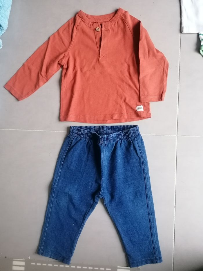 Lot 7 vêtements 12 mois garçon - photo numéro 2