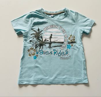 T-shirt bleu Waves Rider  3 ans