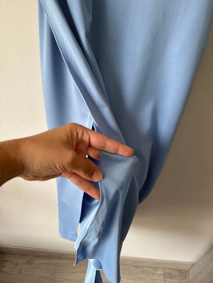 👗Magnifique robe de soirée ou sortie bleu- shell - neuf sans étiquette- taille40 - photo numéro 5