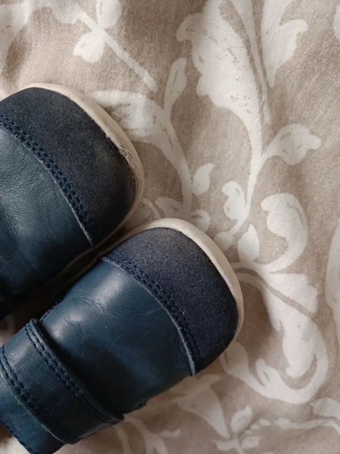 Chaussures premiers pas bobux 20 bleu marine fourrées - photo numéro 2
