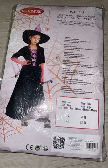 Déguisement bébé sorcière