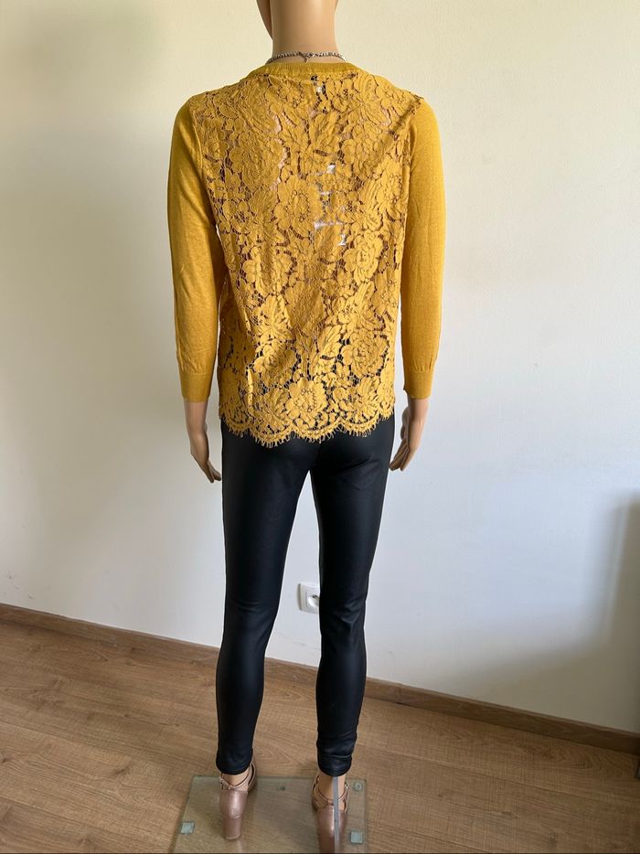 Cardigan jaune moutarde neuf Jus d’Orange taille 2 - photo numéro 6