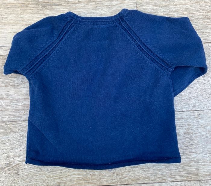 Gilet pull boutons bleu zara fille 18 mois - photo numéro 2